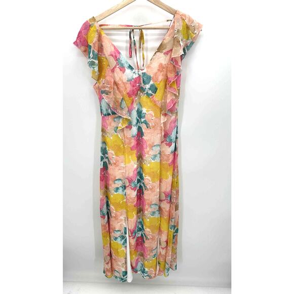 Cato Maxi Dress Women Medium Floral Full Length Feminine Spring Summer Bridal - Picture 1 of 8